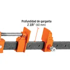 Sargento de solera 60' de acero, TRUPER 3