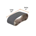 1 banda de lija 4 x 24', carburo de silicio grano 60, 5 pzs 2