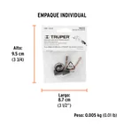 Bolsa con 2 carbones de repuesto para ESMA-4-1/2N, TRUPER 3