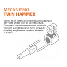 Kit de llave (pistola) de impacto 1/2' ind, estuche plástico 6