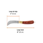Cuchillo abatible 8' para electricista mango madera, TRUPER 3