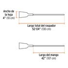 Raspador forjado de 4', puño 'Y', mango de 42', TRUPER 3