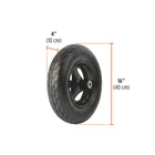 Carretilla concha plástica 6 ft3 Neumática b/madera, TRUPER 4