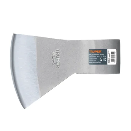 Hacha media labor ojo redondo 5 lb sin mango, TRUPER
