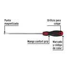 Desarmador plano 1/4' x 8'mango Comfort Grip, PRETUL 4