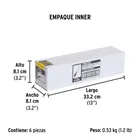 Desarmador cabinet 3/16 x 8' mango Comfort Grip, PRETUL 7
