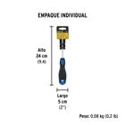 Desarmador de cruz 1/4' x 4' mango Comfort Grip, PRETUL 6
