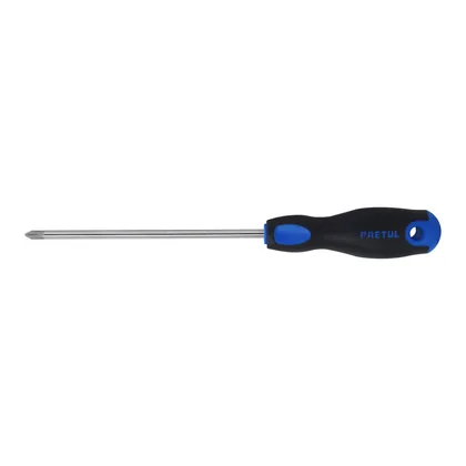 Desarmador de cruz 1/4' x 6' mango Comfort Grip, PRETUL