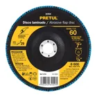Disco laminado 7', grano 60 centro 7/8', fibra, PRETUL 1