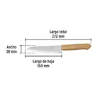 Cuchillo de chef 6' mango de madera, PRETUL 3