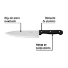 Cuchillo de chef 7' mango de polipropileno, PRETUL 2