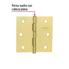 Bisagra cuadrada 2-1/2',acero latonado, cabeza plana, BASIC 2