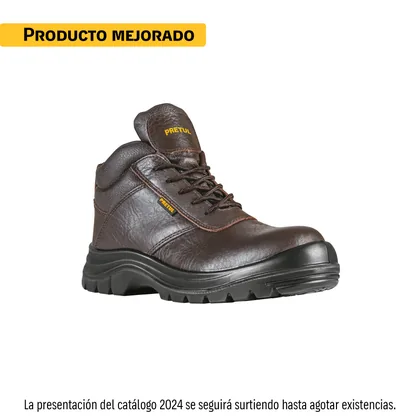 Bota de seguridad café, #30, casquillo de composite, PRETUL