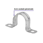 Bolsa c/5 abrazaderas tipo omega 2' p/tubo pared delgada 2