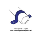Bolsa c/5 abrazaderas tipo omega 2' p/tubo pared delgada 4