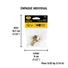 Conector 1/2' hembra de latón laminado, PRETUL 4