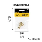Conector 1/2' macho de latón laminado, PRETUL 4
