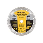 Disco de diamante de 7' x 1.6 mm, rin turbo, PRETUL 1