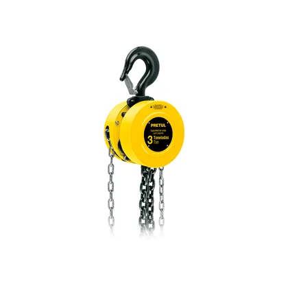 Polipasto de cadena de 3 ton, PRETUL