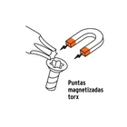 Juego de 6 desarmadores Torx mango de PVC, PRETUL 5