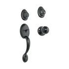 Jaladera y perilla, Berna llave-llave, negro, BASIC 1