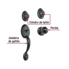 Jaladera y perilla, Berna llave-llave, negro, BASIC 2