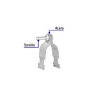 Abrazadera para perfil monocanal de 1 1/4', VOLTECK 2