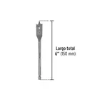 Broca plana de manita 5/8' para madera, PRETUL 3