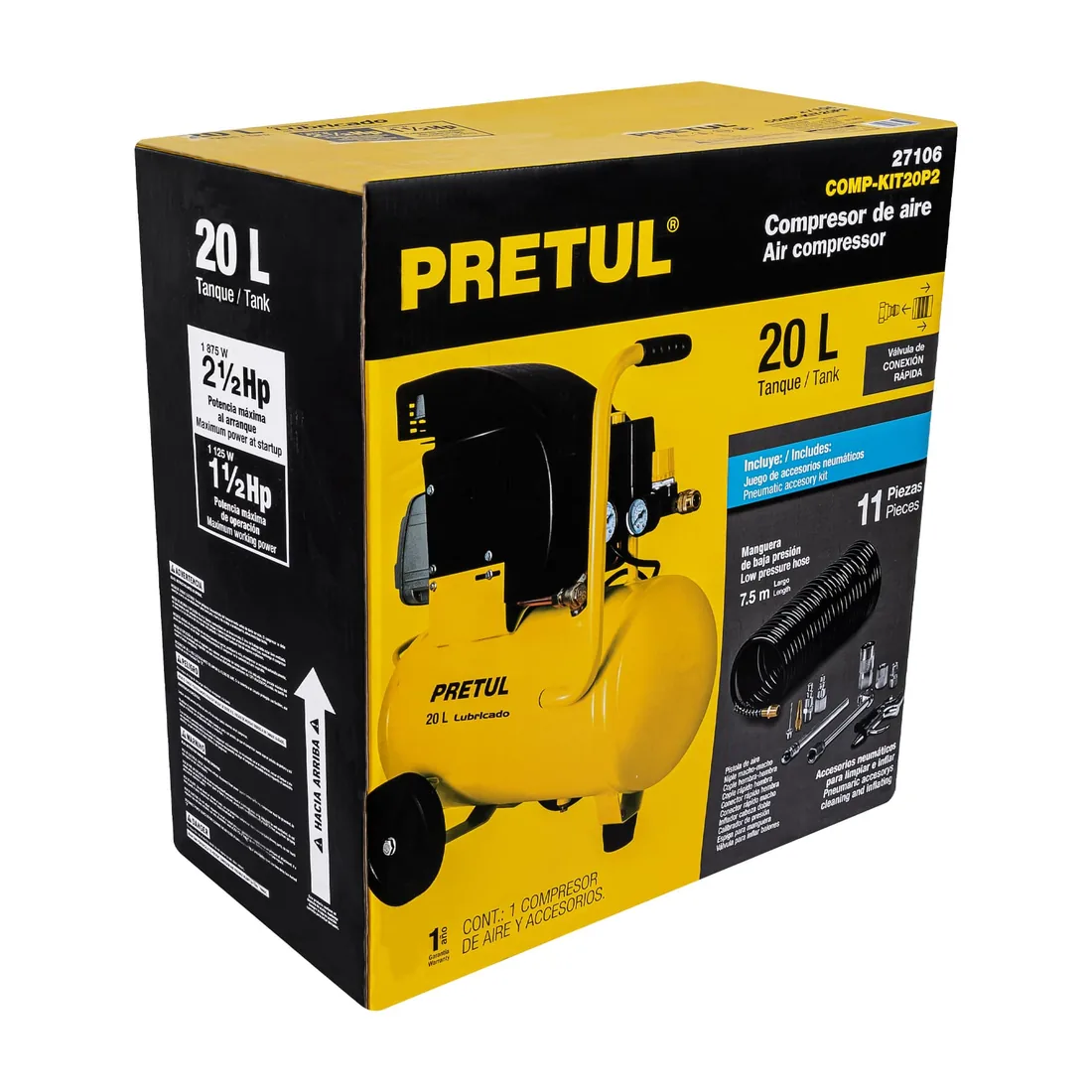 Caja de empaque de repuesto para COMP-KIT20P2, PRETUL