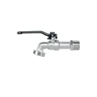 Llave de esfera de zinc 1/2', 110 g, s/adaptador, PRETUL 1