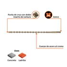 Broca SDS Plus 3/8 x 12', TRUPER 3