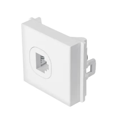 Toma de teléfono de 1.5 módulos, línea Toledo, BASIC