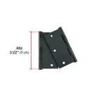 Bolsa 2 bisagras cuadradas 3-1/2', negro mate, plana, BASIC 2