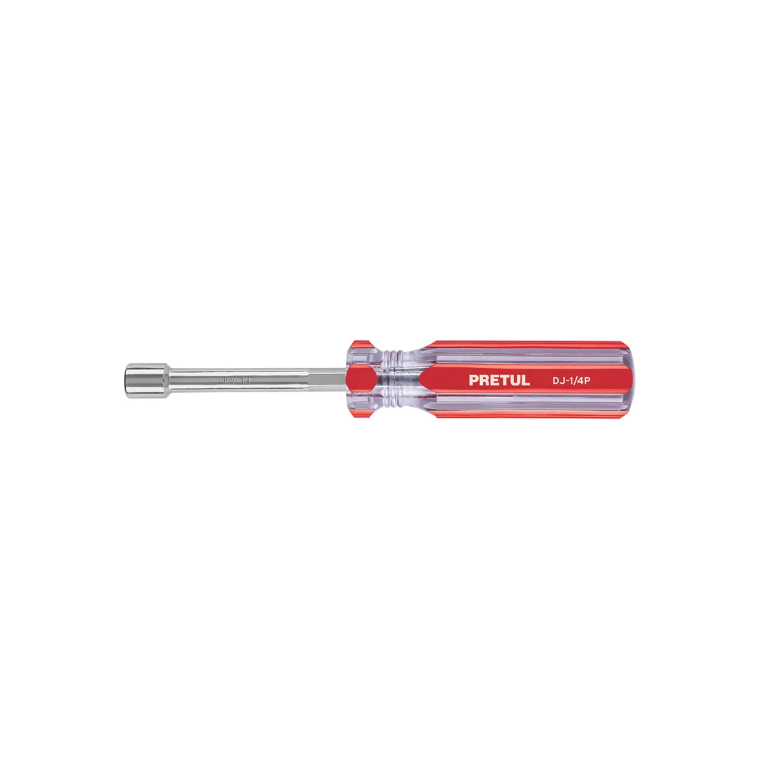 Desarmador de caja 1/4' mango de PVC, PRETUL