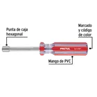 Desarmador de caja 1/4' mango de PVC, PRETUL 4