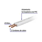 Metro de cordón dúplex flexible SPT 14 AWG en carrete 500 m 2