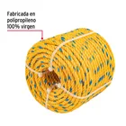 Metro de cuerda amarilla de polipropileno 4 mm, rollo 119m 2