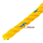 Metro de cuerda amarilla de polipropileno 13 mm, rollo 13m 4