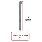 Kilo de clavo estándar 5' con cabeza en caja de 10 kg, FIERO 2