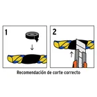 Metro de cuerda amarilla de polipropileno 8mm, carrete 640m 3