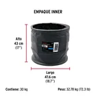 Kilo de cuerda negra de polipropileno 13 mm, carrete 30kg 4