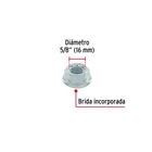 Bolsa con 15 tuercas flange, 5/8', acero galvanizado, FIERO 2