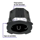 Bote integral de 12 cm, aro interno de 11 cm, VOLTECK 2