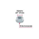 Bolsa con 10 tuercas flange, 3/4', acero galvanizado, FIERO 2