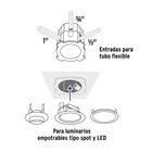 Bote integral de 10 cm, aro interno de 8 cm, VOLTECK 4