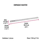 Varilla roscada de 1 m x 7/8', FIERO 5