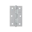 Bisagra rectangular 3-1/2 x 2-1/8', acero natural, HERMEX 1