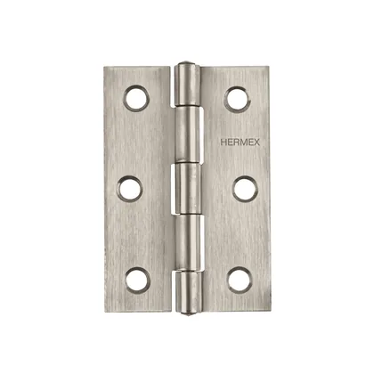 Bisagra rectangular 3-1/2 x 2-1/8', acero inoxidable, HERMEX