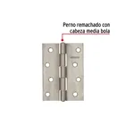 Bisagra rectangular 4 x 2-3/4', acero inoxidable, HERMEX 2