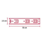Bolsa con 2 correderas extensión 55 cm p/cajón, ancho 2.5 cm 3